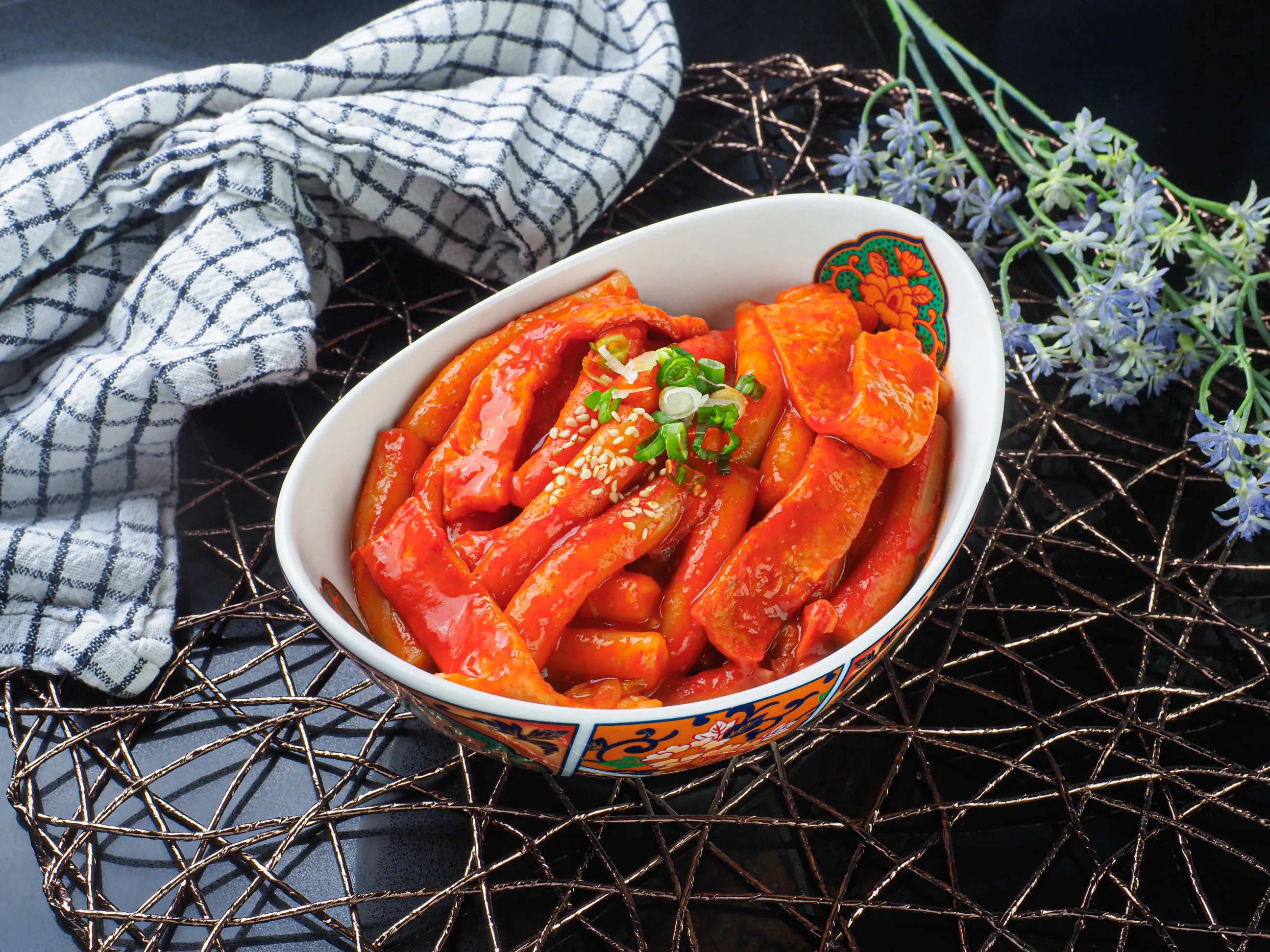 Tteokbokki Korean spicy rice cake food photography Singapore
